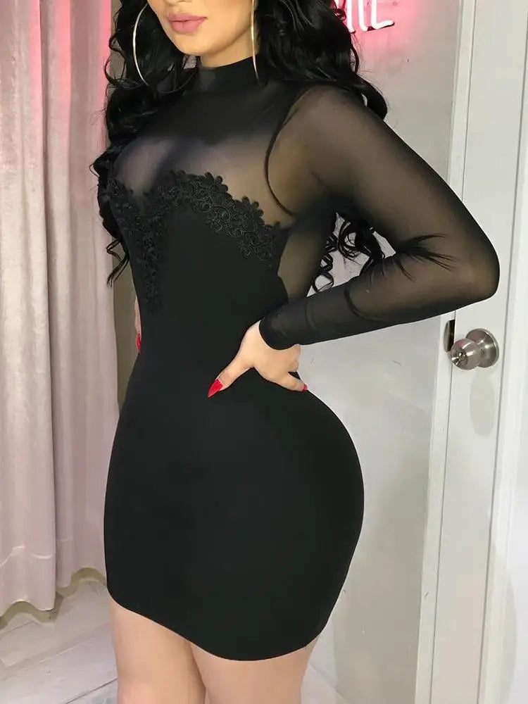 Sexy Vestidos Preto