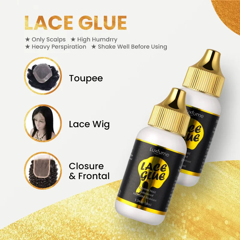 Glue Front Wig Hair Extensions