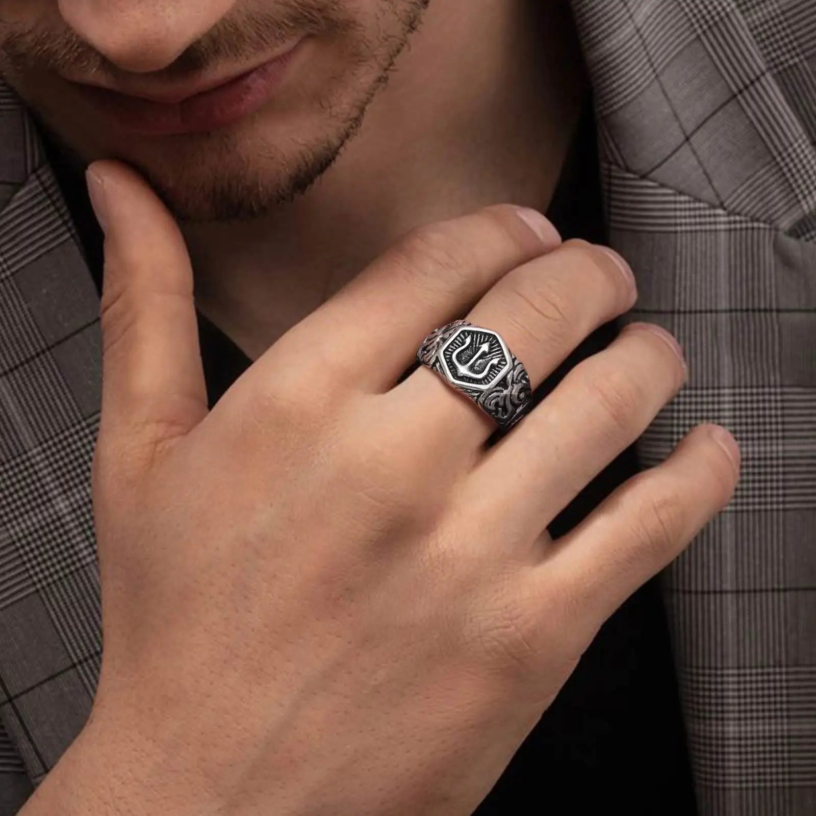 Stainless Steel Men's Ring