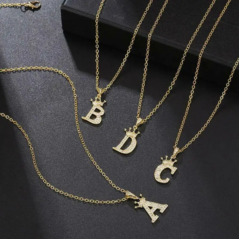 Letters Crown Pendant