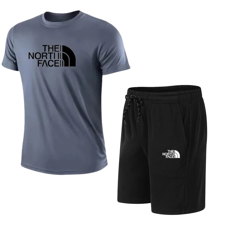 Summer Men's T-shirt+Shorts Set Men's