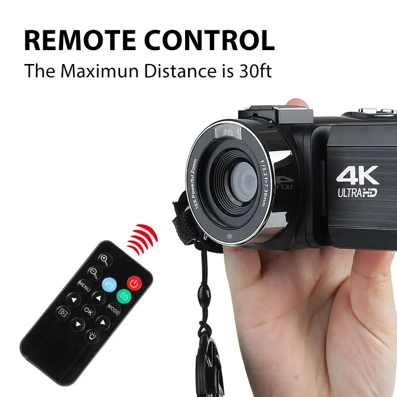 4K Ultra HD Video Camera 30MP WiFi | High-Quality Recording