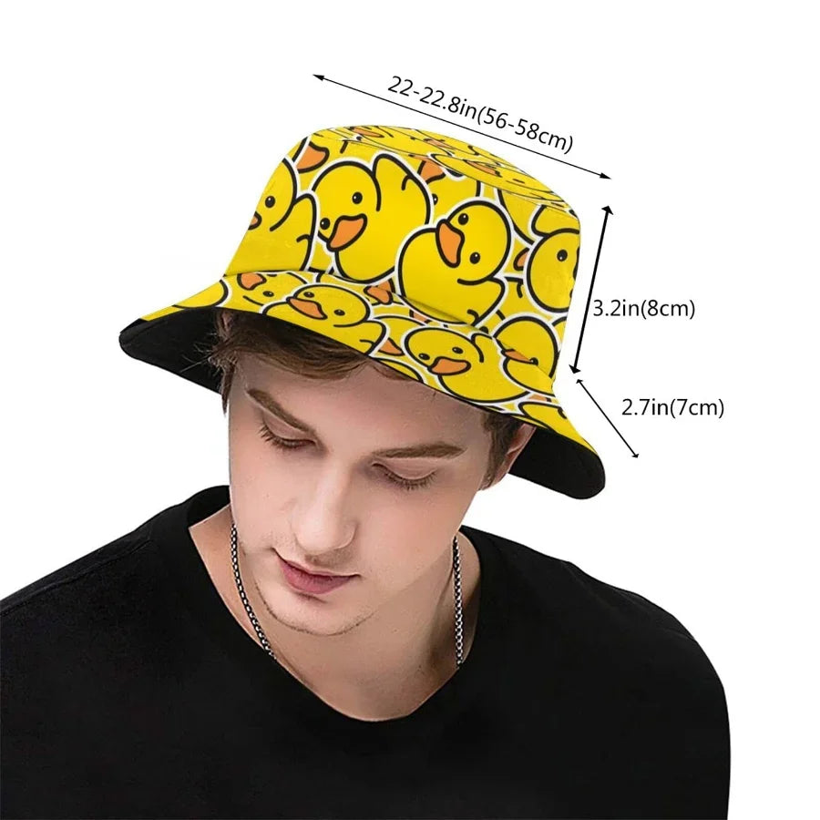 Summer Sun Hat Reversible Yellow