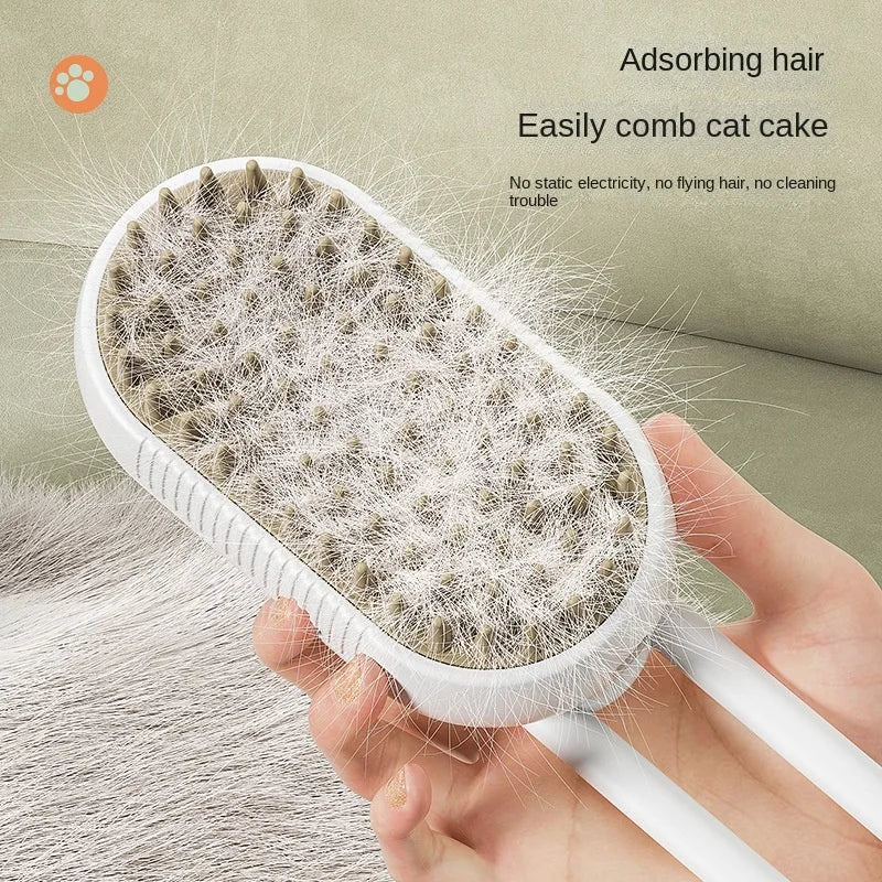 Steam brush for dogs