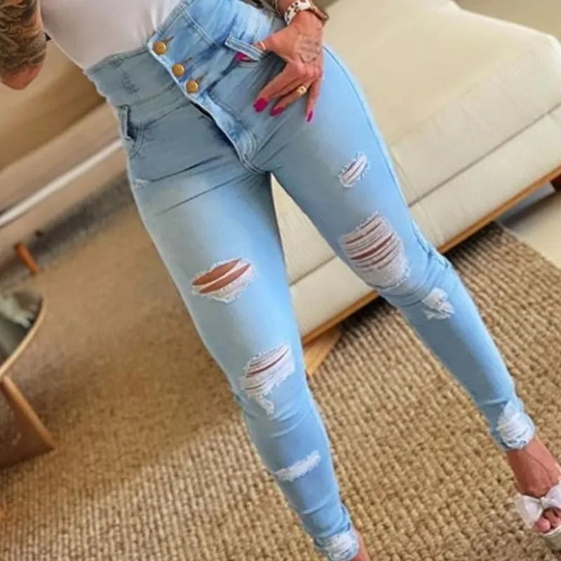 Calça  Jeans Cintura Alta