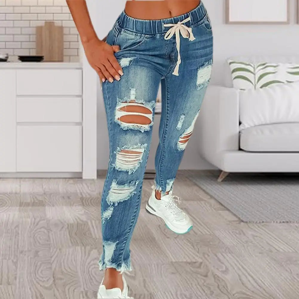 Calça Jeans Rasgada