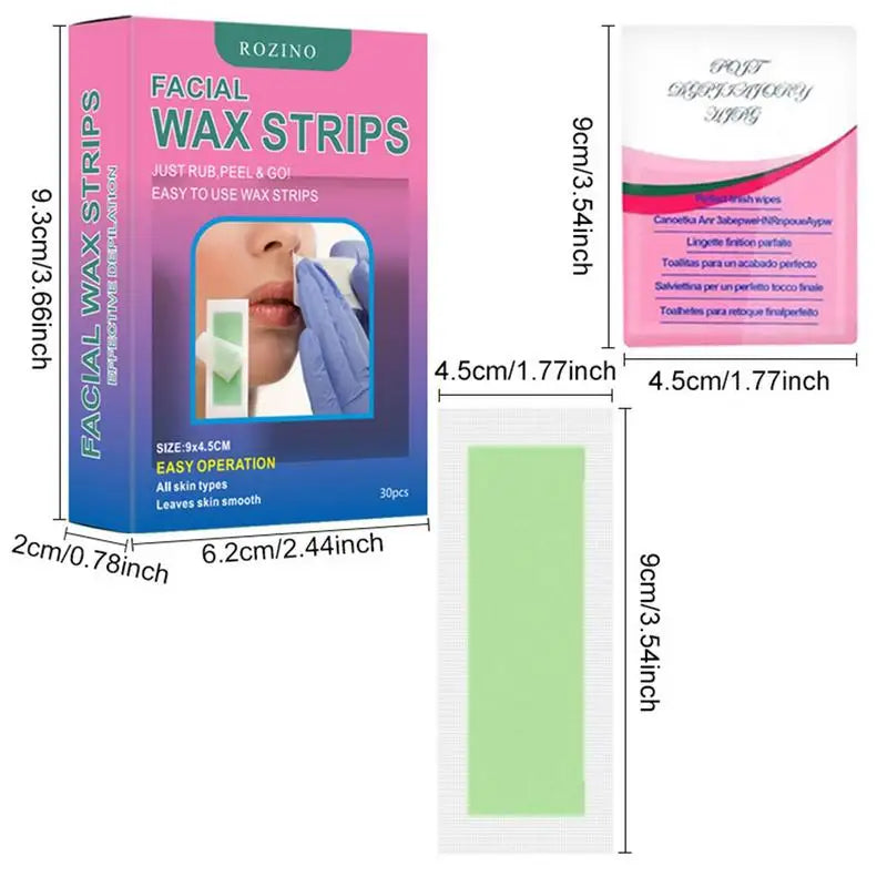 Wax Strips For Face And Body 30Pcs