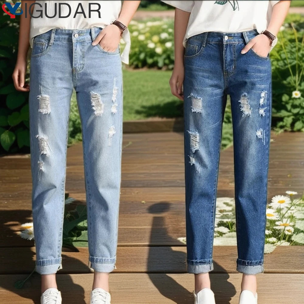 Calça Denim Slim Casual