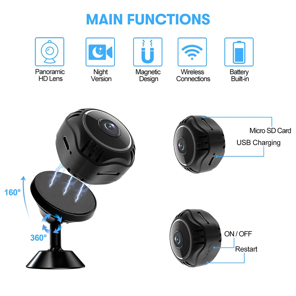 Mini WIFI Camera Night Vision Smart