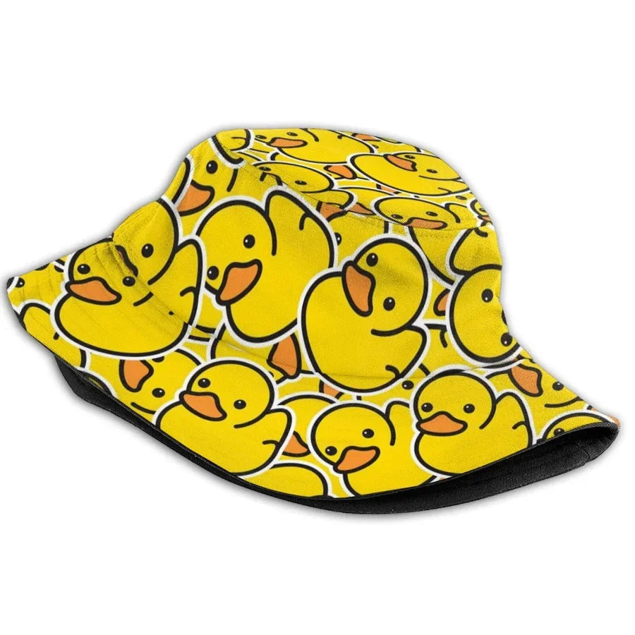 Summer Sun Hat Reversible Yellow