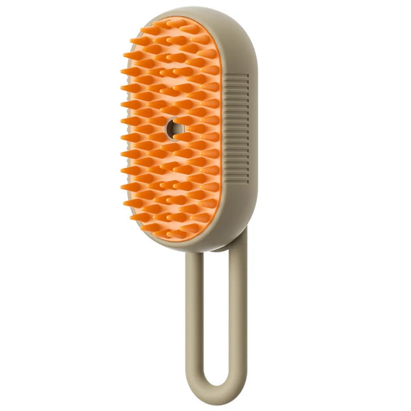 Steam brush for dogs