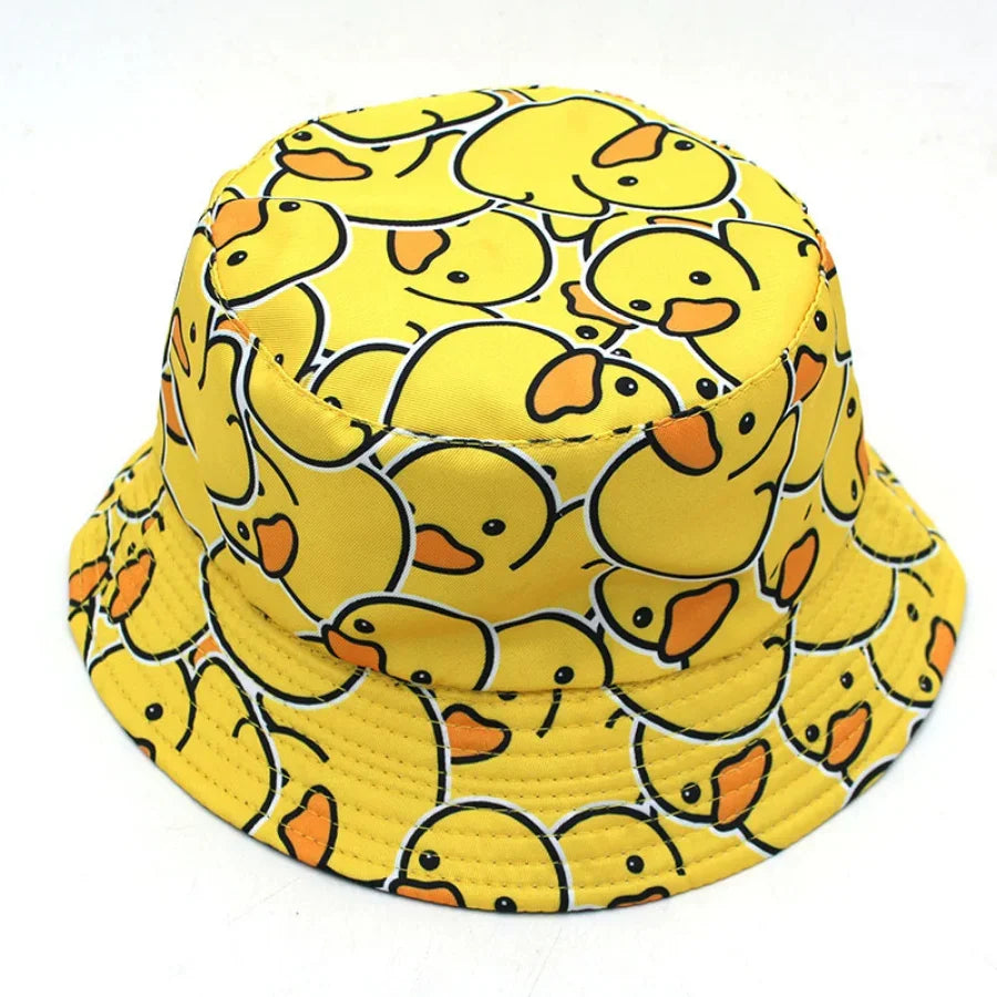 Summer Sun Hat Reversible Yellow