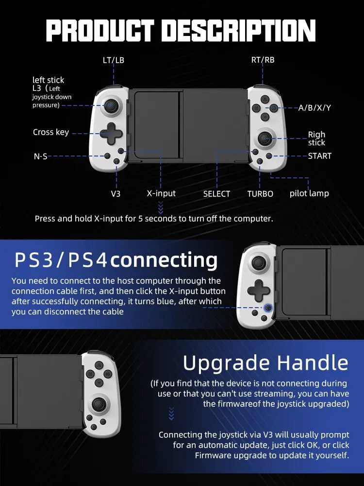 Controlador PS4,5 -Android/IOS