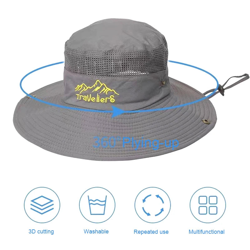 Summer Men Camping Hat