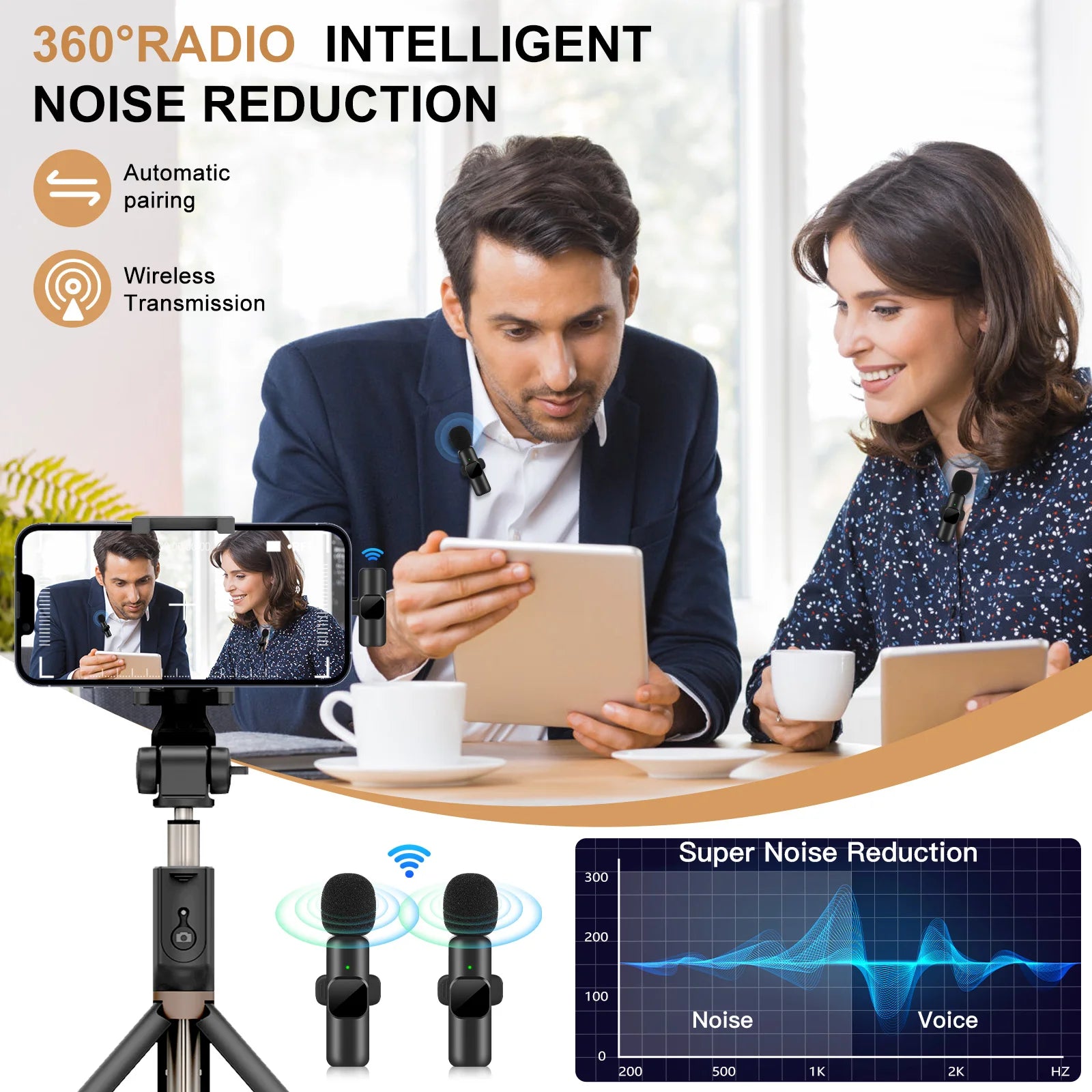 Wireless  Microphone Portable  Recording