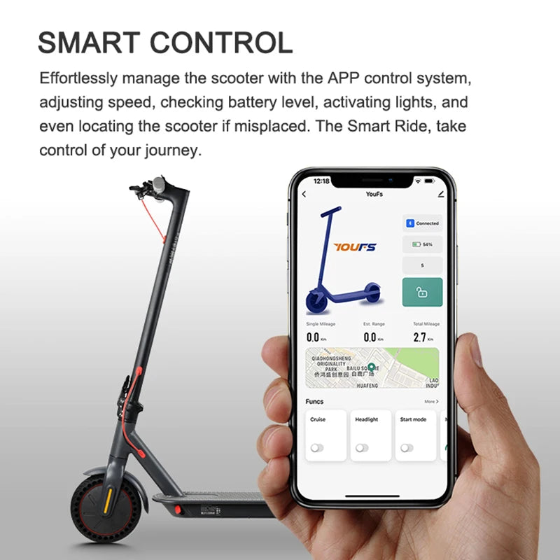 Electric Scooter Adult 350W 25KM/H Smart APP