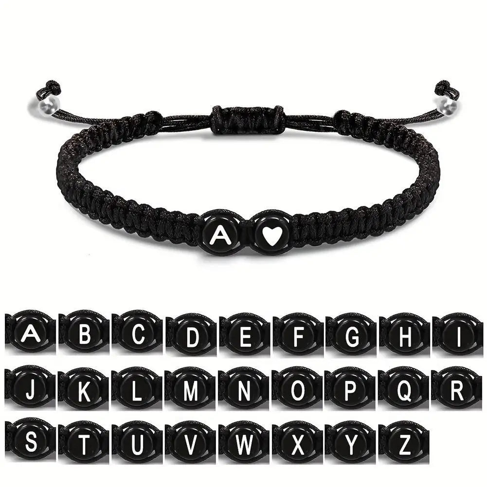 Letters Initial Heart Bracelets