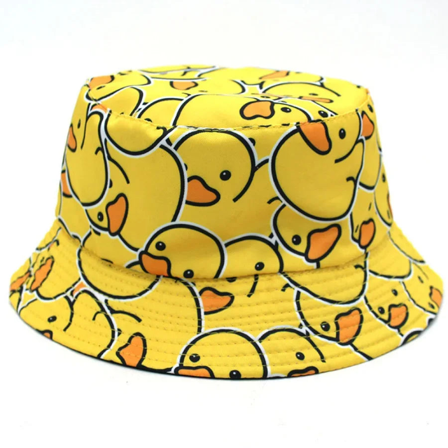 Summer Sun Hat Reversible Yellow